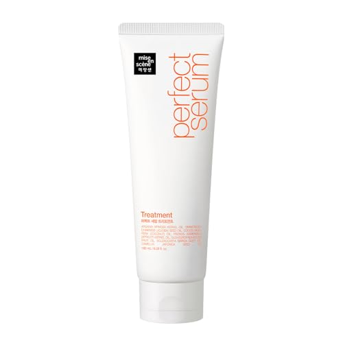 Mise En Scene Perfect Serum Treatment | Korean Hair Mask for Hair Coating Effect, Treatment at Home Care, Wash Off Nutritient conditioner, 6.08 Fl. Oz.(180ml)
