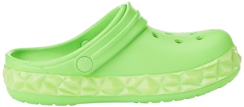 Image of Crocs Crocband Stretch Necklace Clog T 208270, Unisex Slippers for Children and Youth, Geo Glow Band Green Slime, 6 US
