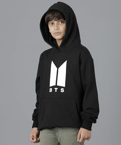 Image of KYDA KIDS Boys Cotton Regular Fit Hooded Neck Hoodies - Sweatshirt with Hoodies Full Sleeves Winter Wear, Long Sleeve Sweatshirts for Boys
