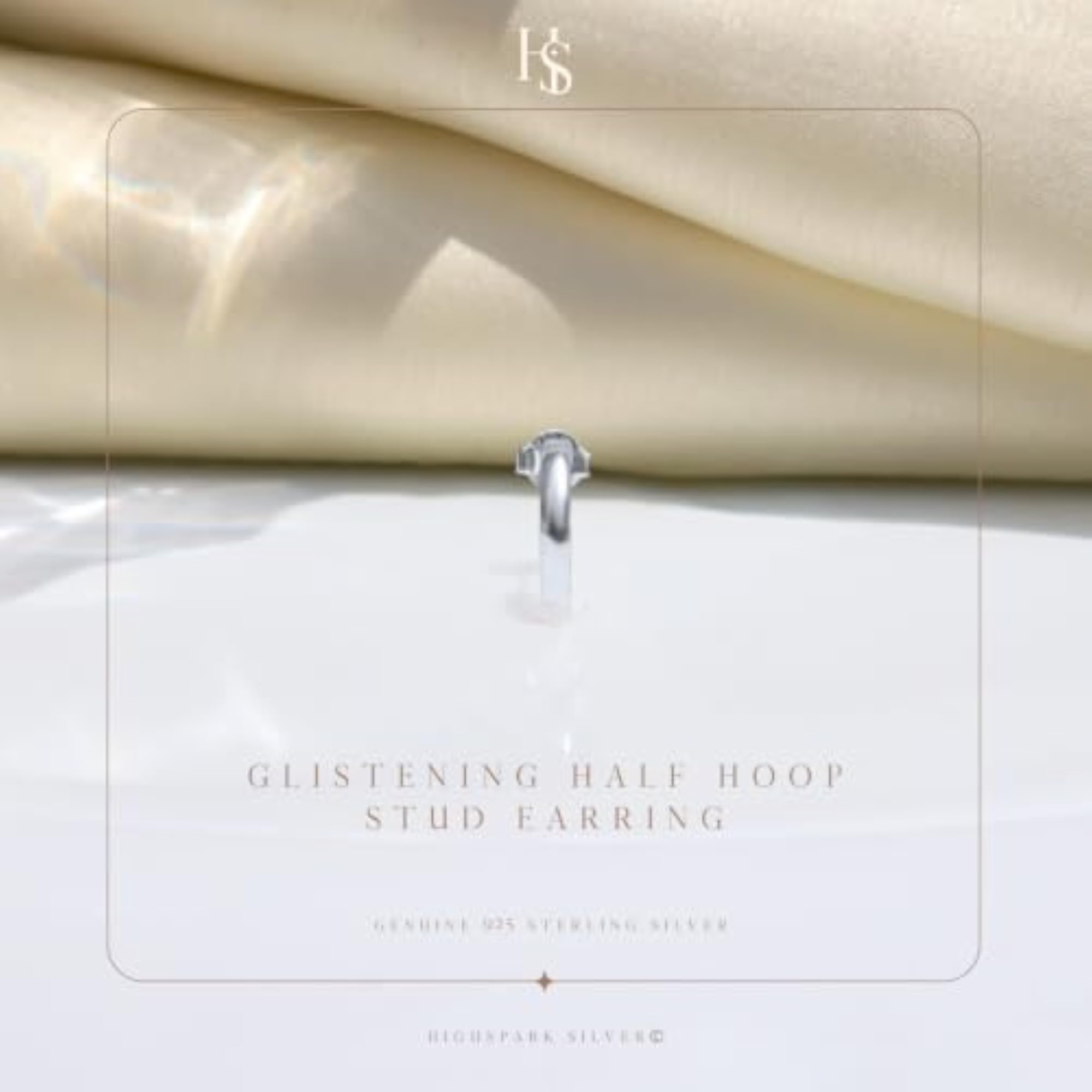 Men's Designer 925 Silver Hoop Styled Earring