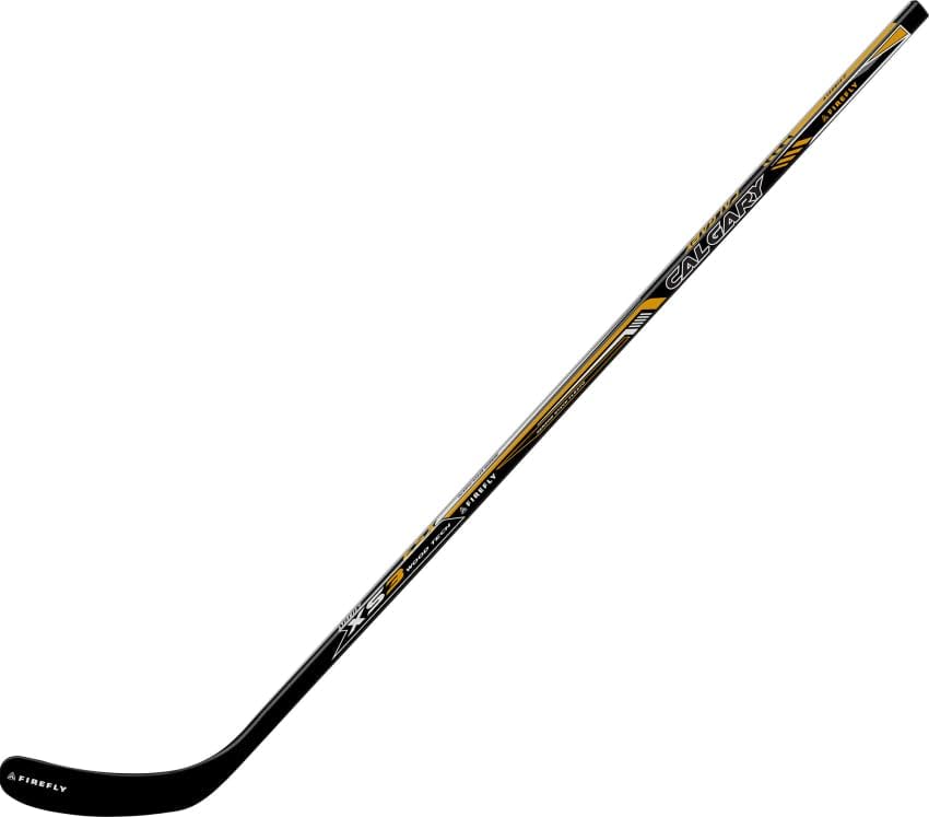 Firefly Kids Xs3 Calgary III Ice Hockey Stick, Black/Gold/White, L145