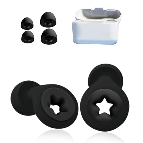 Ear Plugs for Sleep Noise Canceling Earbuds for Sleeping Pink 28db Noise Cancelling Ear Protection for Concerts with Case and 4pcs Ear Tips Reusable Soft Silicone Earplugs for Concerts,Snoring,Focus