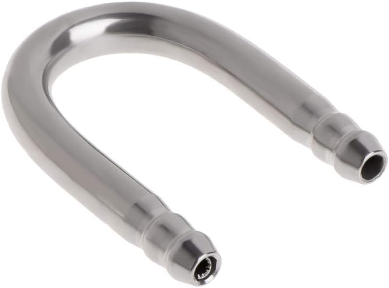 Stainless Steel Aquarium Airline Tubing Connectors U Shape Fish for Tank Air Tube Metal Pipe for 4mm I.D. Air Line Hose Aquarium Pumps and Filter Accessories