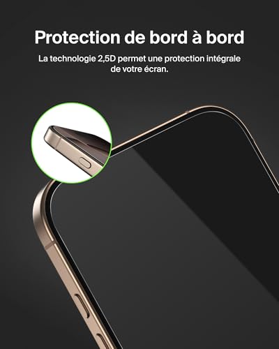 Belkin Tempered Glass pour iPhone 16 Pro - vue 8
