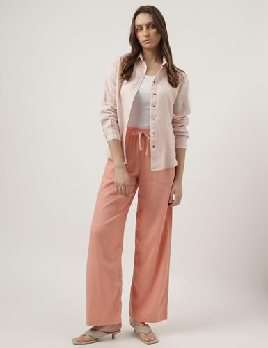Image of Marks & Spencer Women's Regular Fit Mid Rise Pants