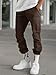 whox Mens Cargo Pants Casual Outdoor Hiking Pants for Men Athletic Joggers Sweatpants Brown
