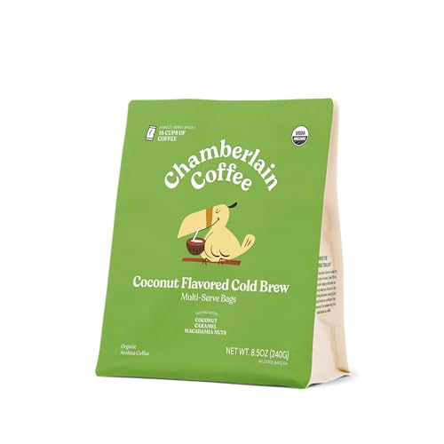 Chamberlain Coffee XL Coconut Cafe Quality Cold Brew Bags - 16 Servings