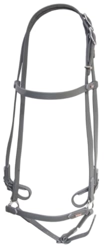 Bridle Karlslund SuperStrap Hannoveran Charcoal Chrome