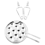 Plat à escargots : conception robuste et , pinces à escargots à ressort antirouille