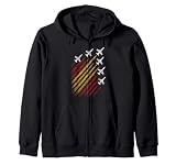 Patrulla Águila Aviones Ejército del Aire Bandera España Sudadera con Capucha