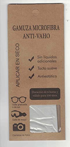 Gamuza Microfibra Anti Vaho 6 Horas de duración. Sin Líquidos adicionales y...
