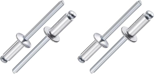 Image of Wensilon (250Pcs) 3 /16 inchx1 /2 inch Aluminum blind pro Rivets,Aluminum Grip and Steel Mandrel (Pack of 2)