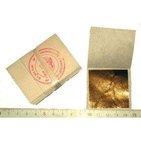 sim Gold Leaf Lot de 100 Feuilles d'or 45 mm X 45 mm 24 Carats dans la Base 100% Veritable Cover