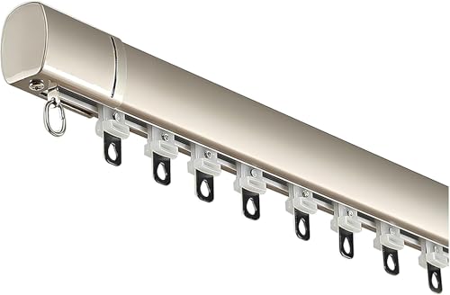 Rail de rideau robuste en alliage d'aluminium au design épuré