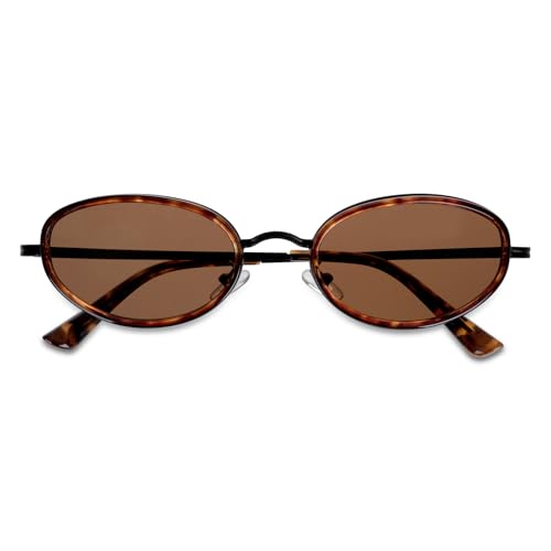 Rbenxia Retro Oval Sunglasses for Women Men 80s 90s Chic Y2k Sunnies Small Trendy Vintage Round...