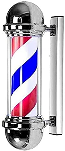 Barber pole salon de coiffure lampe murale rotative pour une ambiance vintage authentique