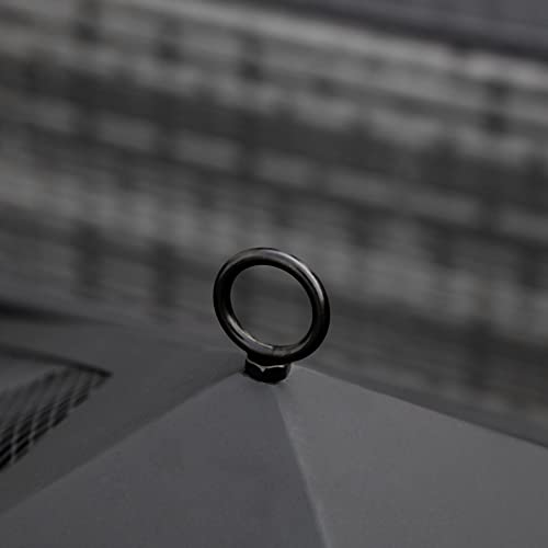 Outsunny 26 Inch Outdoor Fire Pits, Bonfire Wood Burning Firepit Bowl, Camping Fire Pit With Spark Screen Cover, Poker For Patio, Or Backyard, Black #TOP7