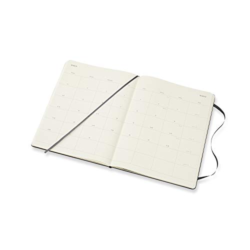 Moleskine 12 Month 2021 Monthly Planner, Hard Cover, Xl (7.5" X 9.5") Black #TOP5