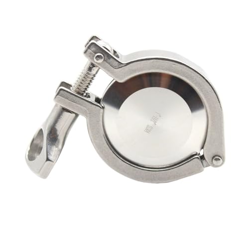 Ferrule 38mm en inox brossé avec tri-clamp et joint silicone haute résistance