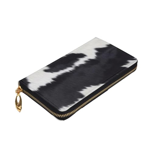 Cowhide Womens Long Wallet Purse,Pu Leather Clutch Bag With Zip Card Holder Case Credit Coin Wallets3