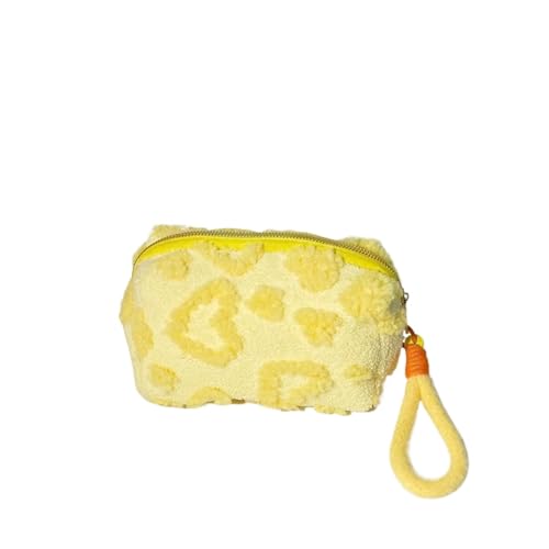 MRKU Bolsa de Maquillaje pequeña de Felpa para cosméticos para Mujer, Bolsos, monederos, Almacenamiento portátil, artículos de tocador de Viaje