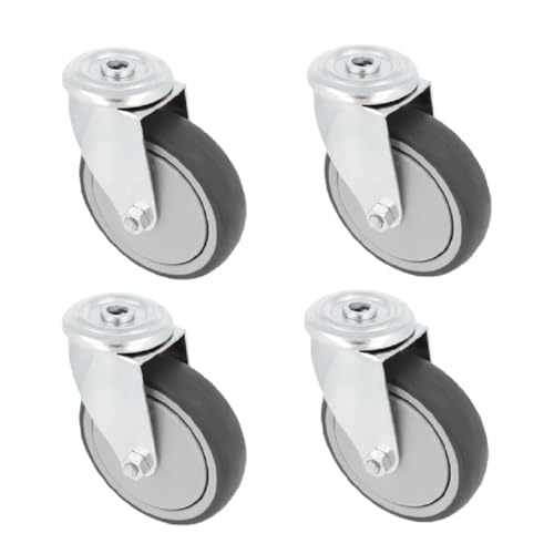 Ruedas de goma Amig con pletina de acero para soportes pesados