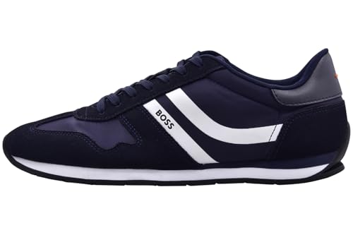 Image of BOSS Mens Levon Lace Up Low Profile Sneakers
