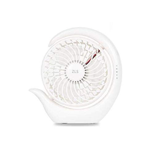 ZT-TTHG ミニ扇風機、USB扇風機、充電式、ポータブル、学生寮、オフィス、デスクトップ、ミュート、ホワイト(カラー:ホワイト)