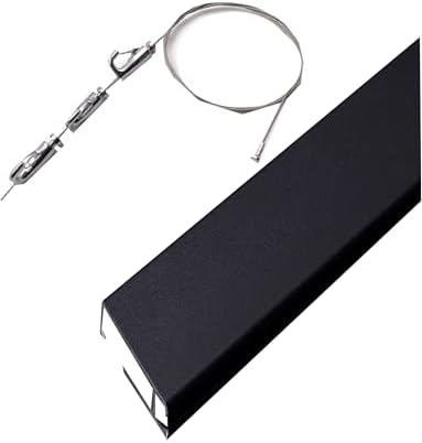 Aluminum Picture Hanger Track Kit - 78in Gallery Wall Hanging System with Pulley, Steel Wire Rope & Adjustable Hooks for Easy Installation, Home Decor, Art Display