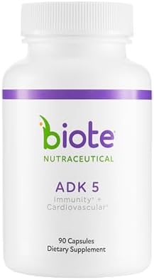 Biote Nutraceuticals – ADK 5 – Immunity + Cardiovascular (90 Capsules) Biote Nutraceuticals – ADK 5 – Immunity + Cardiovascular (90 Capsules)