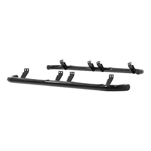 Estribos nerf bars redondos 3 pulg acero negro Aries miniatura 4
