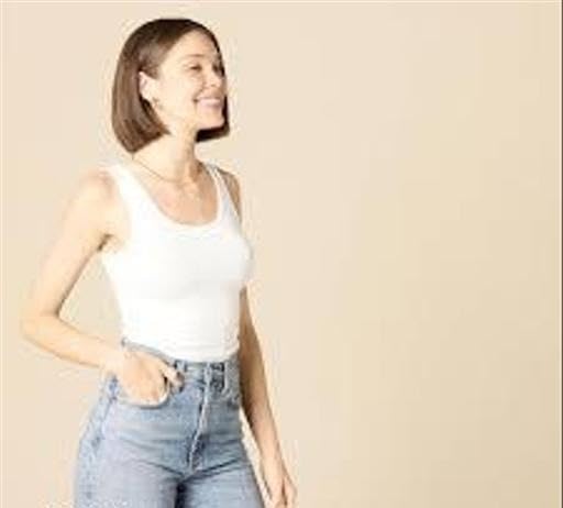 Image of Women Ribbed Sleeveless Crop Tank Top Pack of 2 Stretch Fitted Casual Modern Stylish Tank Combo