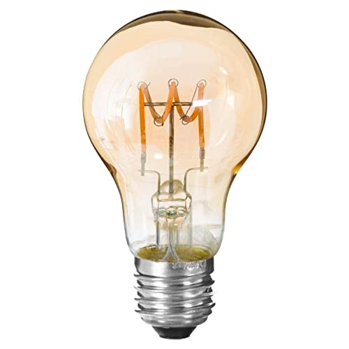 Atmosphera - Ampoule LED Standard ambrée - filament torsadé E27
