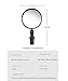 2 PCS Bike Rearview Mirrors for Merida Scultura 4000, Adjustable Rotatable Bike Rear View Mirror, Wide Angle Convex Bike Mirror for 15-35 mm Handlebar Bikes, Easy to Install,A 16cm*8cm