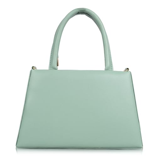 Image of Gold Rose Women's Elegant Color Block Handbag - Stylish Top Handle Purse for Office, Party & Daily Use | Premium Structured Ladies Hand Bag