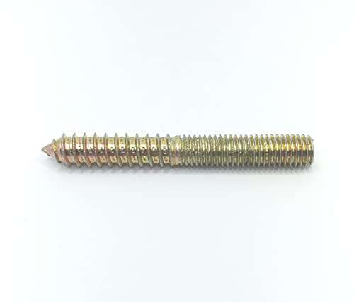 Image of Hanger Bolt M10x80 Double Headed Bolt Self-Tapping Screw for Furniture 15Pcs