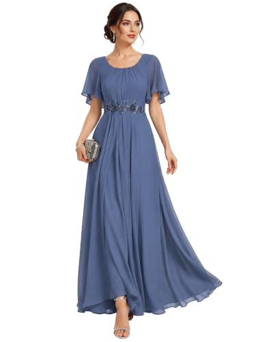 Image of Ever-Pretty Women's Applique Chiffon Formal Wedding Guest Dresses