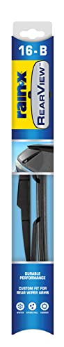 Image of Rain-X 850022 RearView 16-B Rear Wiper Blade, 16 Inch Composite Rear Wiper Blade, Fits Rock Lock 3 (Pack Of 1), Automotive Replacement Wiper Blades That Meet Or Exceed OEM Quality And Design Standards