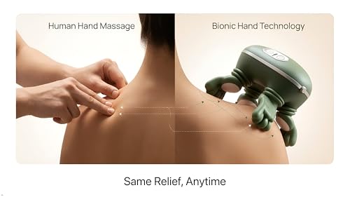 Image of Dreamful Bionic Neck & Back Massager | 4D Shiatsu Kneading | Dual-Level Heat | 70-Min Wireless | Deep Tissue Neck Massager for Cervical & Shoulder Pain Relief | Portable (Green)