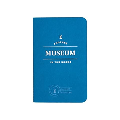 Letterfolk Museum Passport Journal – Pocket-Sized Travel Book (3.5" W x 5.5" H) - Foil Stamped - Stipple Textured Cover - Center-Sewn Binding Cover