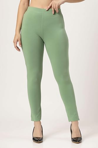 Image of ON&ON Women's Cotton Stretchable Slim Fit Straight Pants Trouser for Casual Wear and Office Wear
