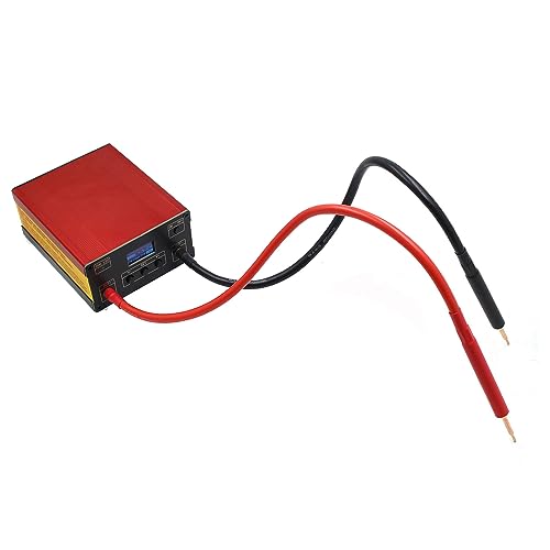 SUPIRING MáQuina Soldadora por Puntos de Mano de Bolsillo Soldadora por Puntos con Condensador de Doble Pulso Soldadora TáCtil con BateríA de Litio 18650-Enchufe de la UE