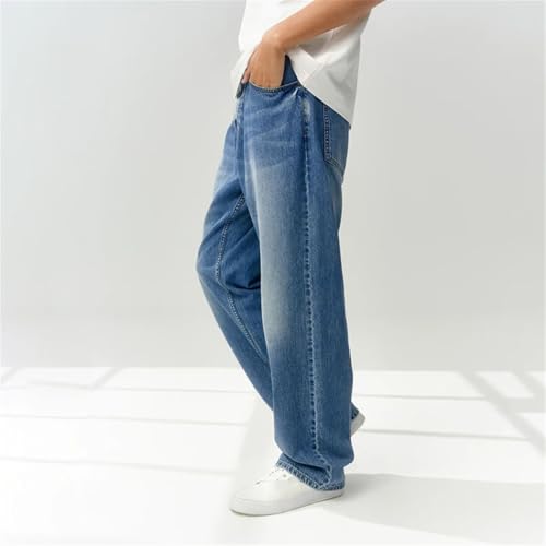 Men's 2025 Denim Jeans, Casual Loose-Fit, Straight-Leg, Soft Denim, Vintage Fashion4