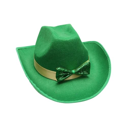 Nuqqichongtian Chapeau Homme,St Patrick's Day Chapeau Unisexe pour Adulte, Taille Unique, Vert Gold