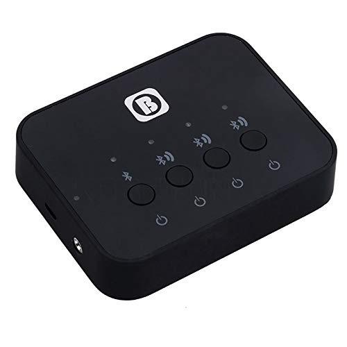Bw-107 Transmisor y Receptor de Audio Múltiple Inalámbrico Adaptador Receptor de Música Función de Compartir Dispositivo para Teléfono Móvil Bluetooth 4.0