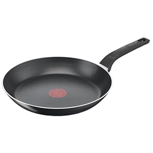 Tefal Easy Cook & Clean Bratpfanne 28 cm, Antihaftbeschichtung, Thermo-Signal bei idealer Brattemperatur, Nicht induktionsgeeignet, gleichmäßige Hitzeverteilung, Made in France, B5550633