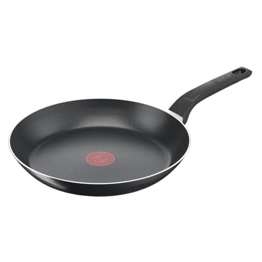 Tefal B55506 Easy Cook and Clean koekenpan, anti-aanbaklaag, thermisch signaal, stevige basis, gemakkelijk schoon te maken, diepe vorm, geen inductie, zwart, 28 cm