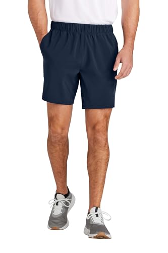 SPORT-TEK Unisex Repeat 7 Short | Lightweight 3.5" Gym Shorts for Men & Women, Athletic Fit with Stretch Knit Waistband3