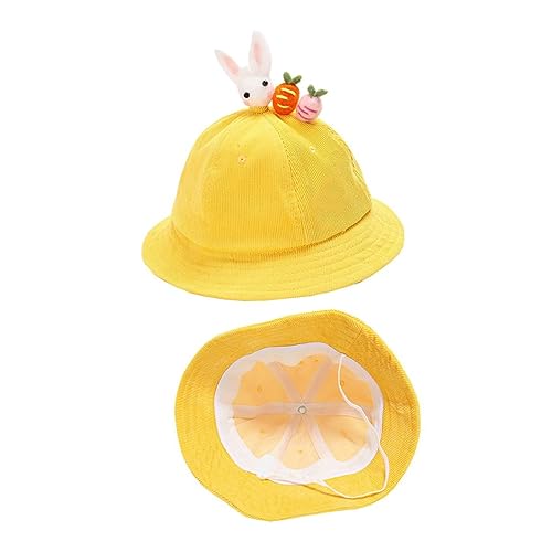 Chapeau de soleil en forme de radis jaune amusant pour l'extérieur