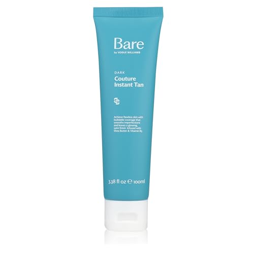 Bare by Vogue Couture Instant Tan | Silky, Lightweight That Melts Effortlessly Delivering an Instant Sunkissed Tint | Evens Skin Tone for a Smooth, Soft-Focus Finish (100 ml) - Dark